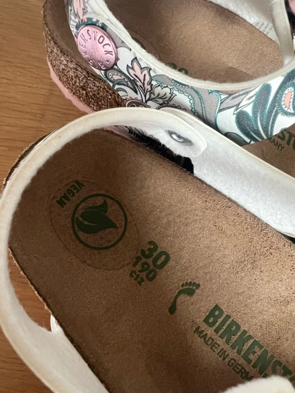 Birkenstock Rio Kids Paisley Light Rose Sandals Size 30 US K 12